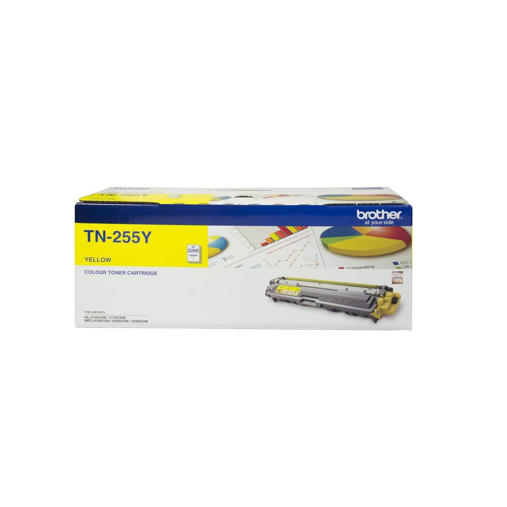 Brother TN-255Y - YELLOW HIGH YIELD TONER CARTRIDGE TO SUIT HL-3150CDN/3170CDW/MFC-9140CDN/9330CDW/9335CDW/9340CDW /DCP-9015CDW (2,200 Pages) Brother TN-255Y - YELLOW HIGH YIELD TONER CARTRIDGE TO SUIT HL-3150CDN/3170CDW/MFC-9140CDN/9330CDW/9335CDW/9340CDW /DCP-9015CDW (2,200 Pages)